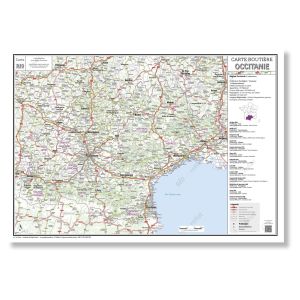 Carte routière de la région Occitanie