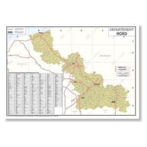 Carte du département du Nord