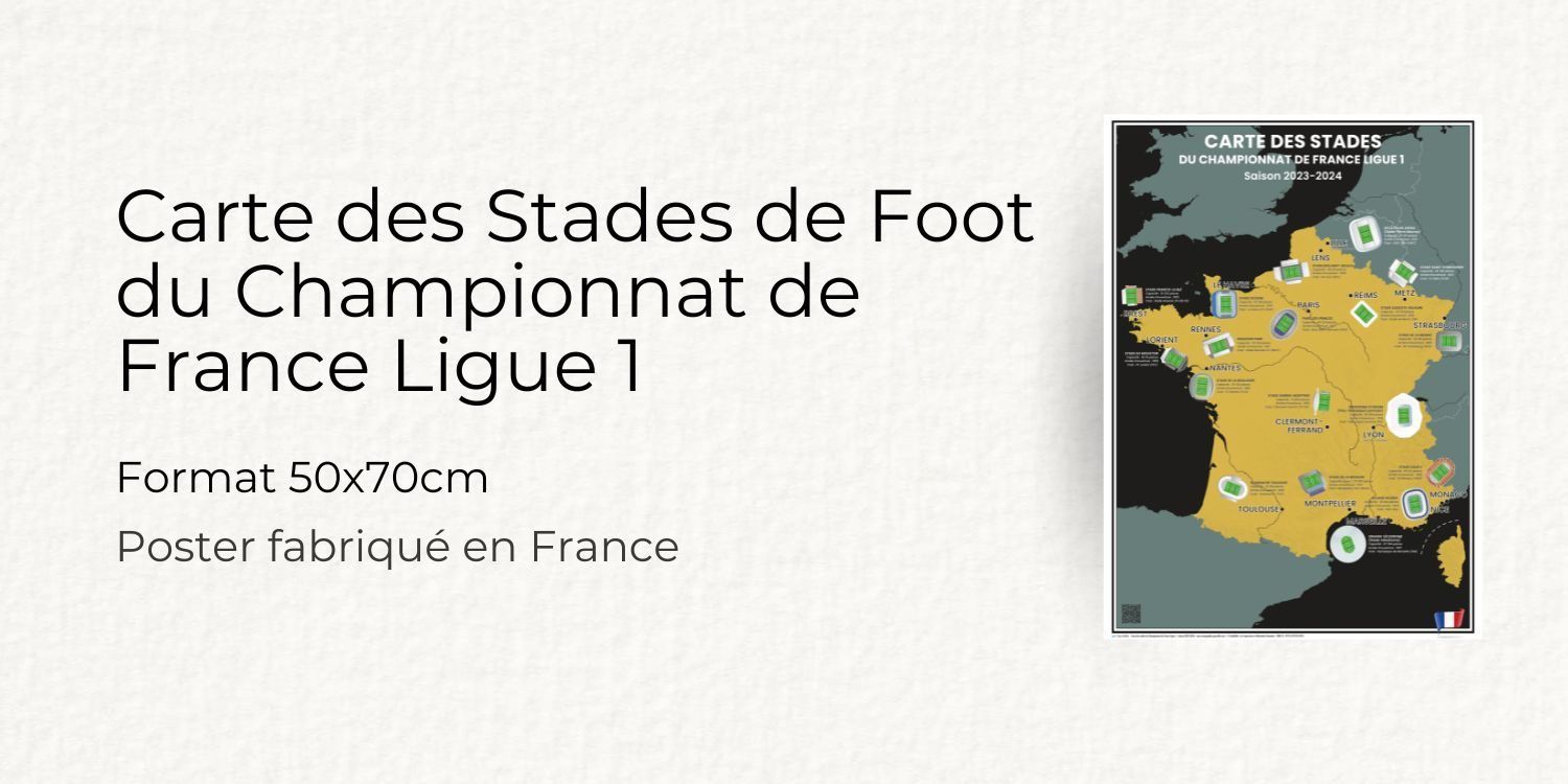 carte des stades de france de foot