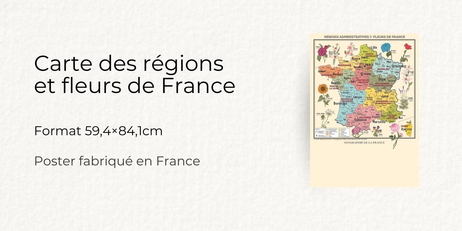 carte des fleurs de France