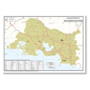 Carte du département des Bouches-du-Rhône