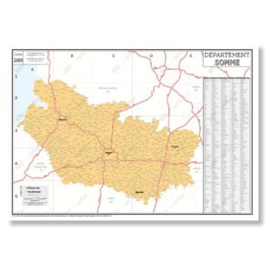 Carte du département de la Somme